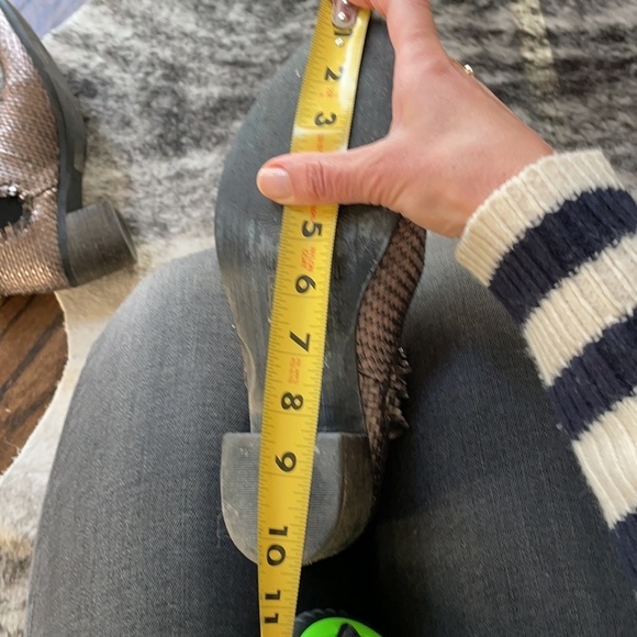 Cafe Noir Metallic Woven Leather Booties - Picture 12 of 13